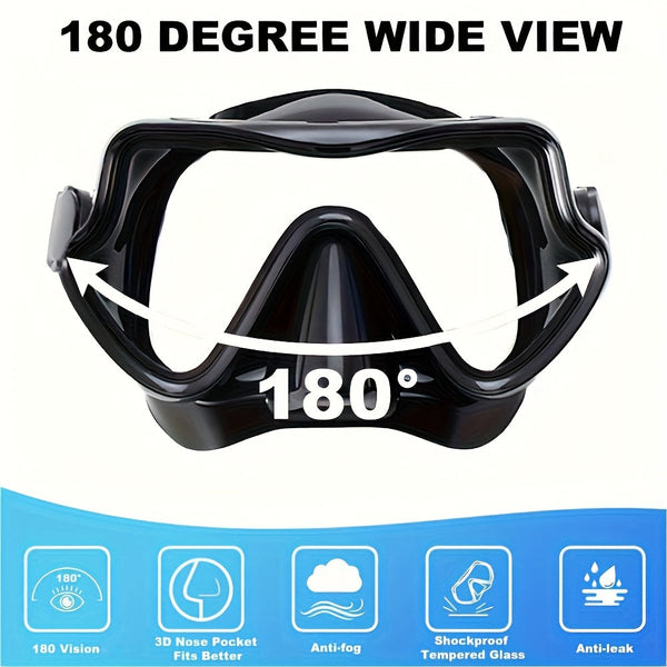 AquaClear Snorkelset – Lekvrij, Comfortabel en Met Groot Zicht