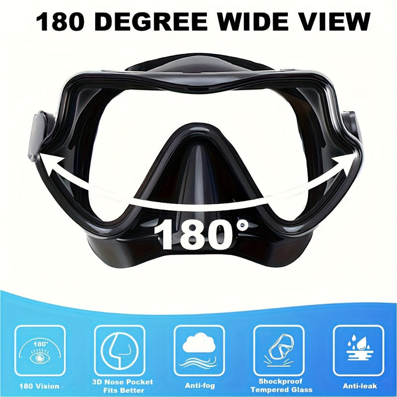 AquaClear Snorkelset – Lekvrij, Comfortabel en Met Groot Zicht