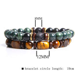 Afrikaans Turkoois & Tijgeroog Armband - Naya