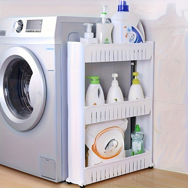 Smalle Opbergtrolley – Praktisch en Mobiliteit voor Keuken en Badkamer