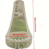 BohoSwing Handgeweven Hangstoel – Relaxte Bohemian Vibes