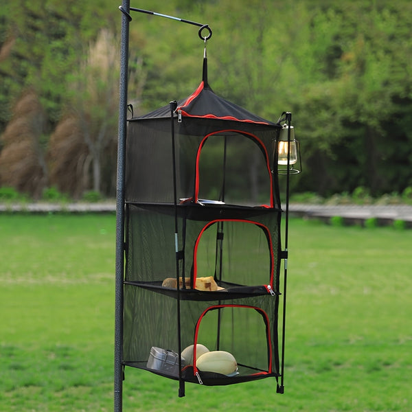 3-laags Camping Opbergrek – Duurzaam, Compact en Handig voor Camping en Buitenactiviteiten