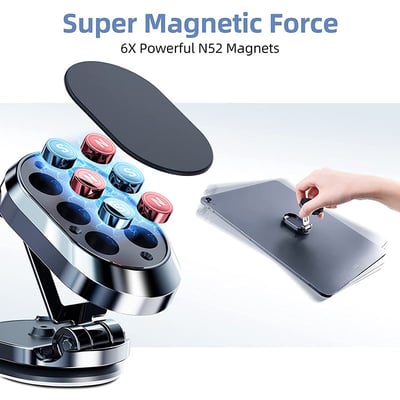 CarPhone Stand - Sterke Magnetische Telefoonhouder, Klein, Compact En Probleemloos Voor Mobiele Navigatie