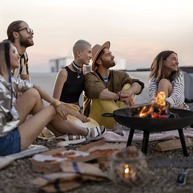 Gietijzeren Vuurschaal – Ideaal voor Barbecue, Kamperen en Tuinverlichting