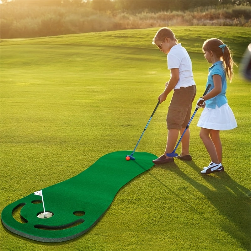 Draagbare Golf Putting Mat 91×274 cm | Indoor & Outdoor Puttingmat | Dual-Color Ontwerp met Viltstructuur