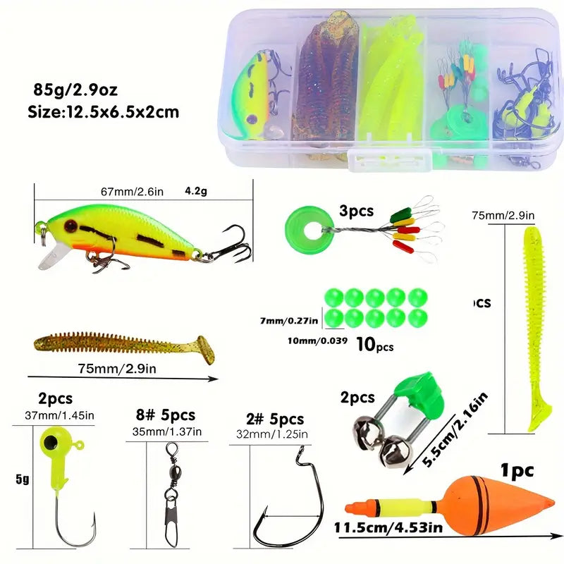 1,8m Telescopische Hengelset met Spinning Reel en Complete Accessoires
