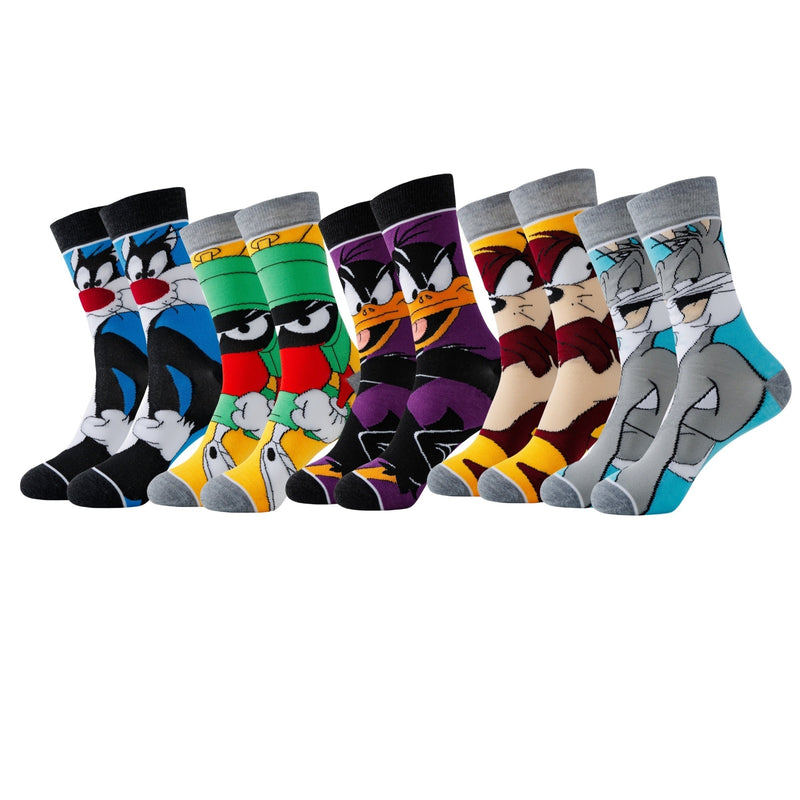 Cartoon Sokken Set - Comfort en Stijl met Jouw Favoriete Personages