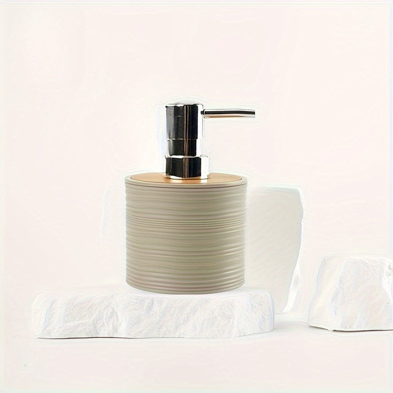 Moderne Badkamer Set met Bamboe Accenten – Georganiseerd en Elegant in Één