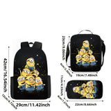 Minions Schoolset - Rugzak, Lunchtas & Etui voor Kinderen