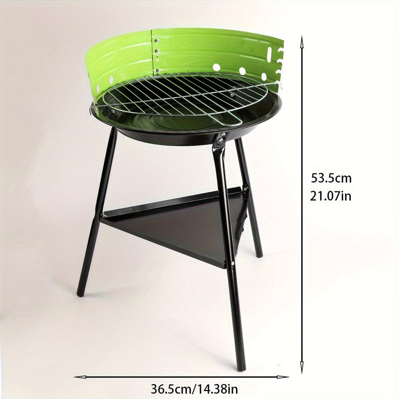 Draagbare Buitenbarbecue van Metaal – Demonteerbaar, Lichtgewicht en Perfect voor Kamperen of Tuin