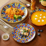 24-delige Diner Set – Steengoed in Bohemien Stijl