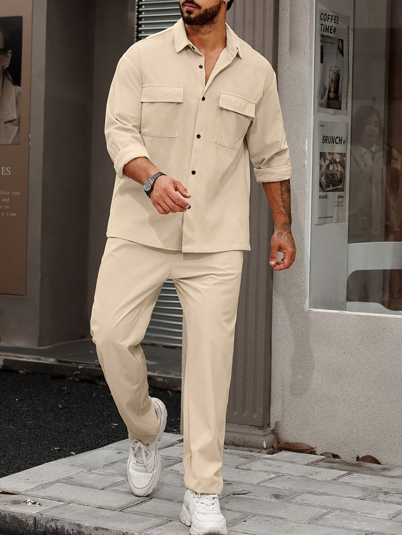 Heren Set met Overhemd en Broek | Urban Minimal Look | Casual Chic