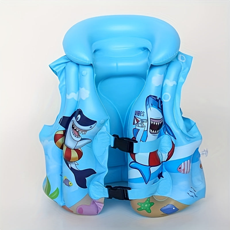 Kinder Zwemvest met Haaienprint – Comfortabel & Veilig voor Zwemplezier in het Water