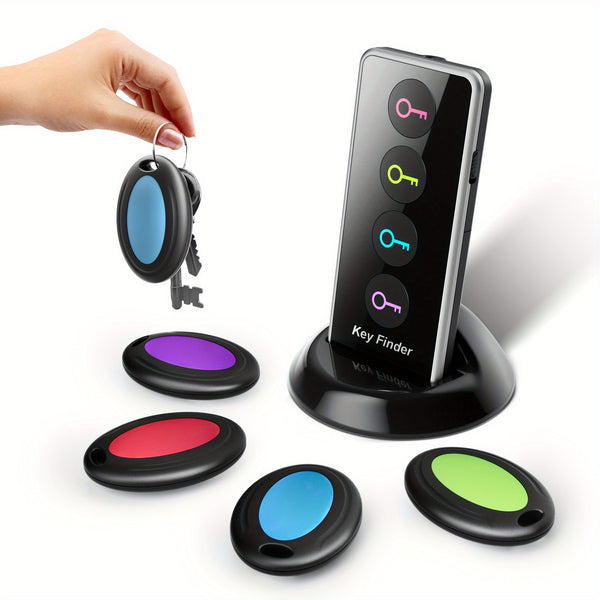 4-in-1 Sleutelhanger Zoeker met LED Flitser - Vind je Sleutels, Portemonnee en Meer