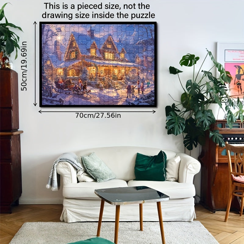 Winterse Betovering Puzzel – Geniet van de feestelijke sfeer