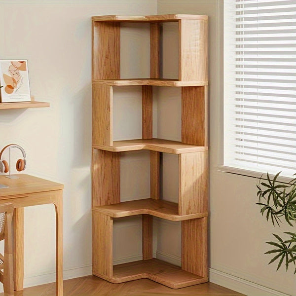 CornerWood Massief Houten Hoekkast – Compact en Praktisch