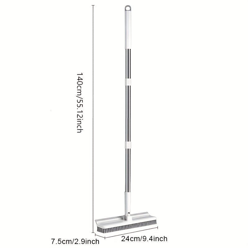 Roterende Schoonmaakborstel met Lange Steel – Veelzijdig en Krachtig voor Vloer, Muur en Raam