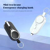 Compacte draadloze oplaadclip - Handige & draagbare stroomvoorziening
