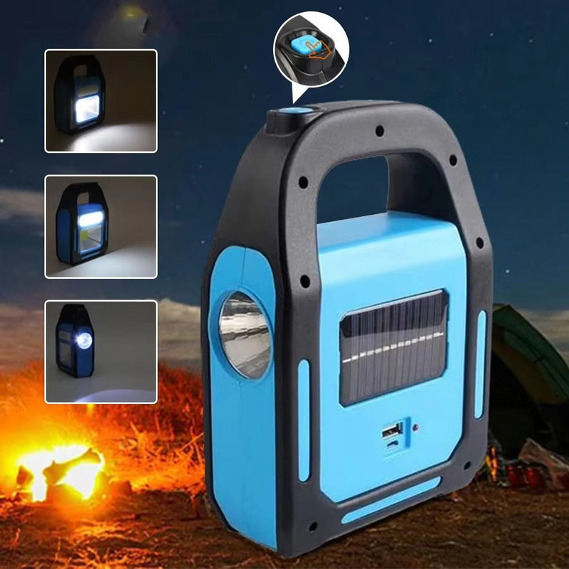 Oplaadbare USB-Campinglamp met Powerbank – SolarGlow