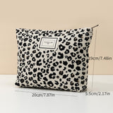 Chic Luipaard Make-up Tas – Compact en Functioneel