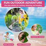 Strandavontuur Speelset voor Kinderen – Compleet met Opvouwbare Emmer, Schep en Net voor Buitenexploratie