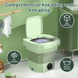 FlexiWash Opvouwbare Wasmachine – Praktisch en Ruimtebesparend
