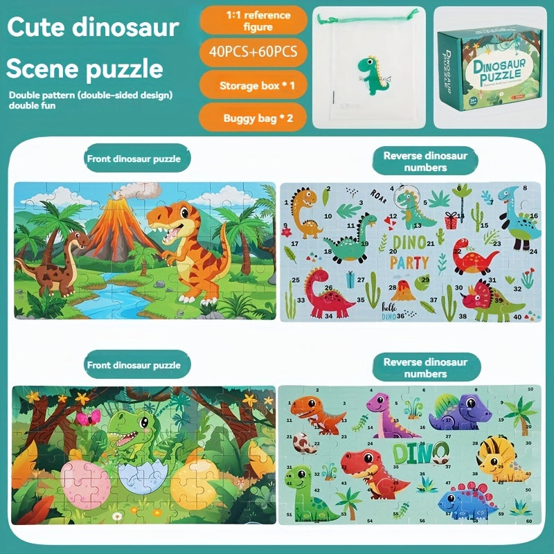Educatieve Dinosauruspuzzel - Voor Creatief Leren en Spelplezier
