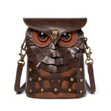 Steampunk Uil Mini Schoudertas – Stoer en Functioneel