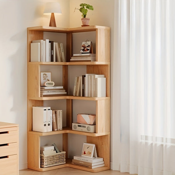 CornerWood Massief Houten Hoekkast – Compact en Praktisch