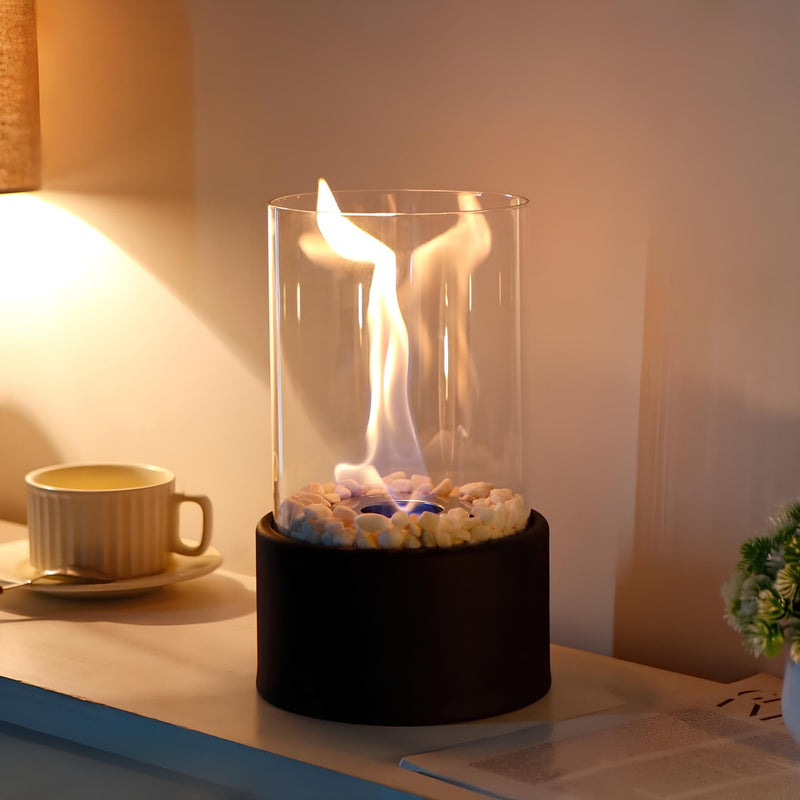 Klassieke olielamp met open vlam - Lumora