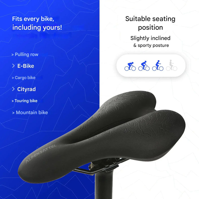 Ergonomische Fiets-Zadel met Geheugenfoam – SaddlePeak AirRide