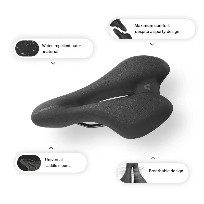 Ergonomische Fiets-Zadel met Geheugenfoam – SaddlePeak AirRide
