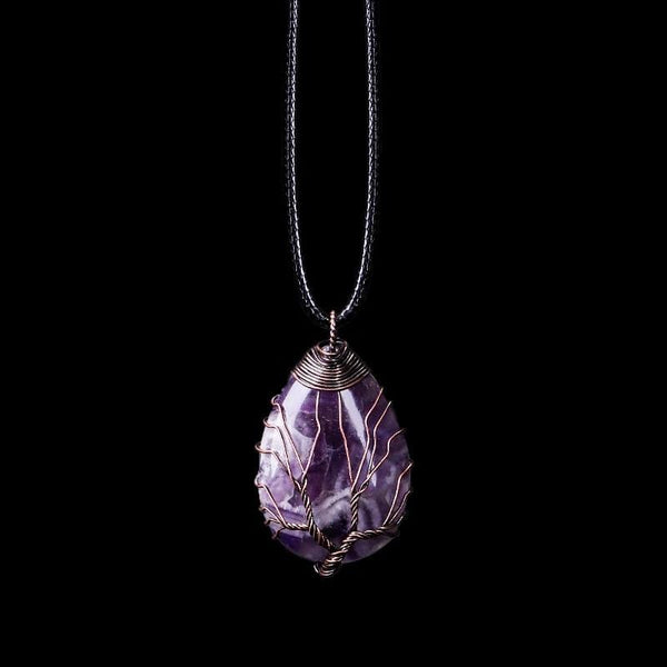 Amethist-Druppelketting – Seraphina