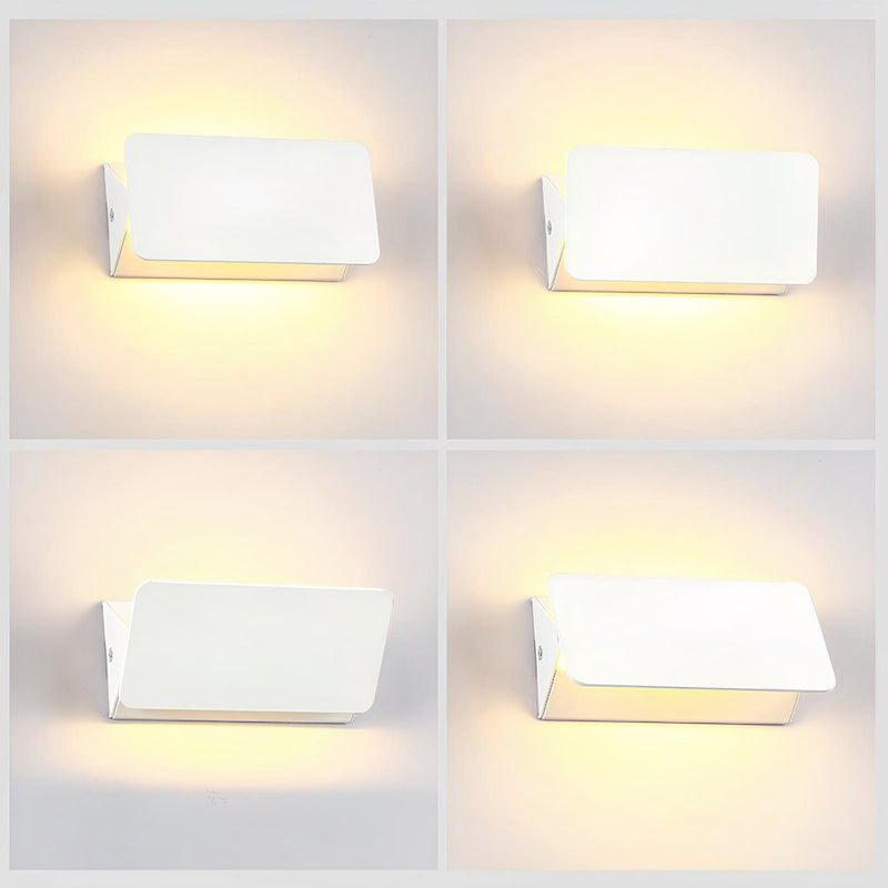 FlexiGlow Moderne Witte Wandlamp – Verstelbare Klep voor Perfecte Lichtspreiding