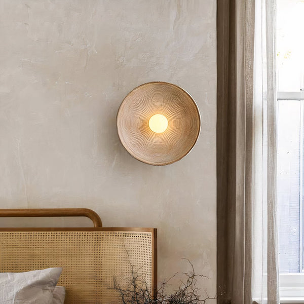 Scandi Retro Ronde Wandlamp – Sfeervol Licht voor Elke Kamer