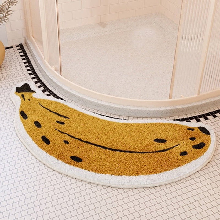 Antislip Badmat met Bananen- of Aubergine-Design - ZestPad