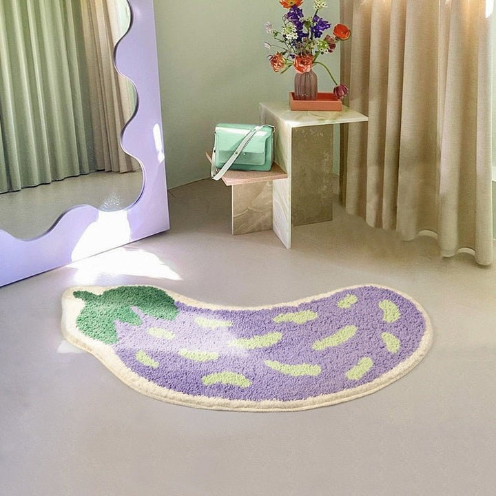 Antislip Badmat met Bananen- of Aubergine-Design - ZestPad