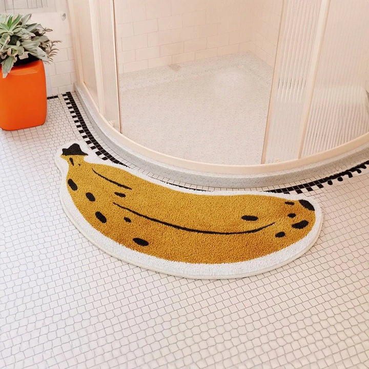 Antislip Badmat met Bananen- of Aubergine-Design - ZestPad