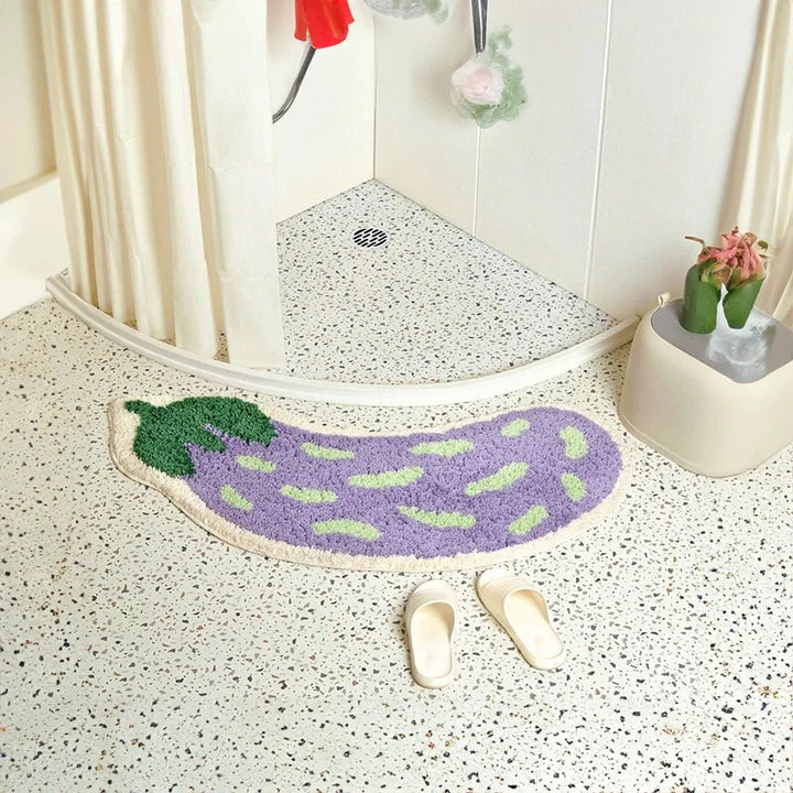 Antislip Badmat met Bananen- of Aubergine-Design - ZestPad