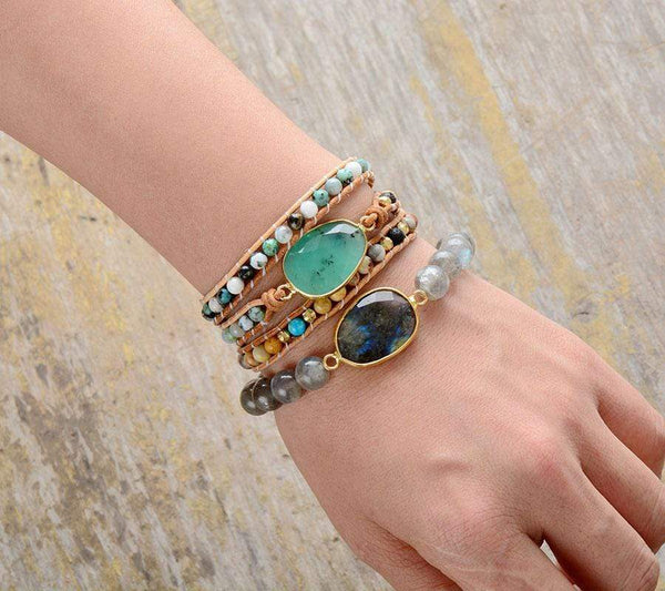Kalmerend Jade-Wickelarmband – Elina