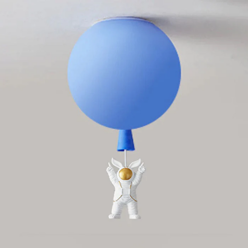 Trendy Maan/Astronaut Kinderkamer LED Plafondlamp - CosmoGlow
