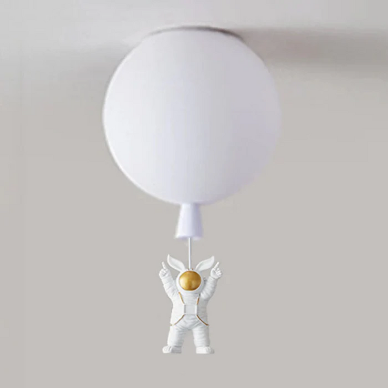 Trendy Maan/Astronaut Kinderkamer LED Plafondlamp - CosmoGlow