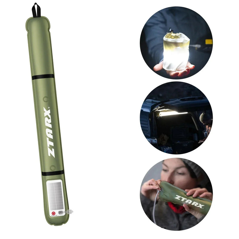 Opblaasbare Solar-LED-Buislamp – LumiGlow Pro