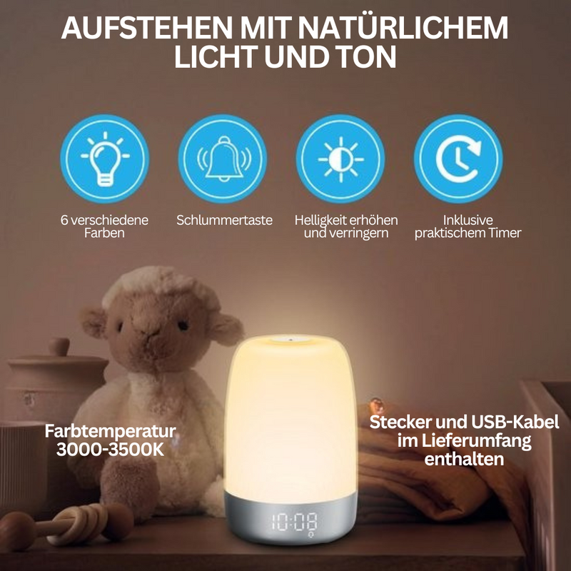 Wake-up-Light met Natuurgeluiden – Aurora