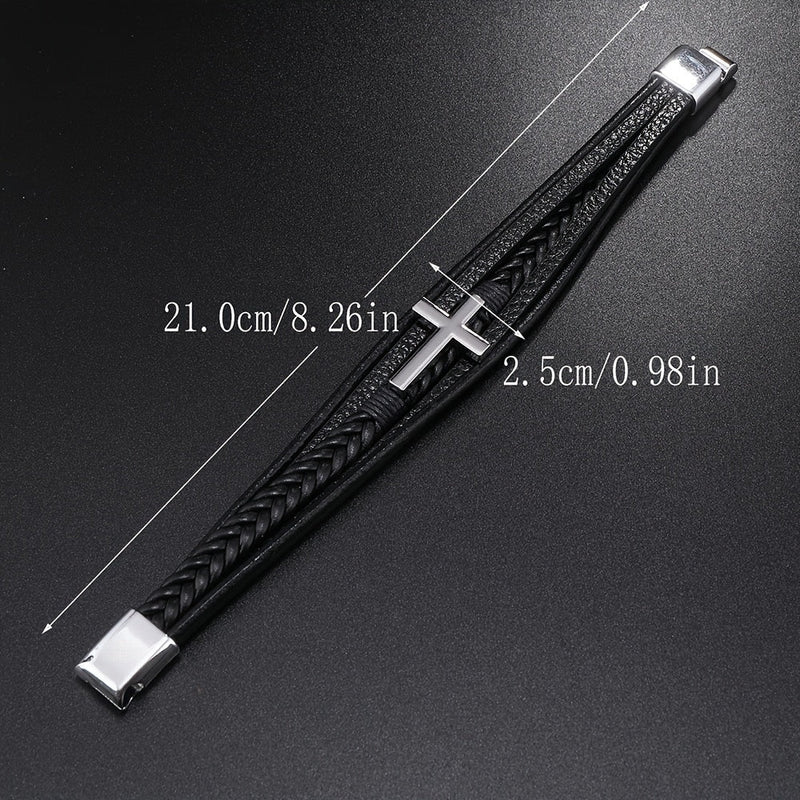 Spirituele Leren Armband - Voor de Moderne Man