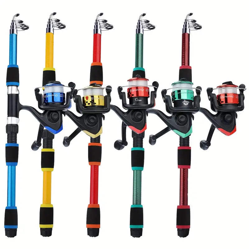 1,8m Telescopische Hengelset met Spinning Reel en Complete Accessoires