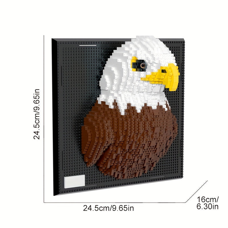 Creatieve 3D Muurkunst Bouwstenen – Haai en Arend Collectie