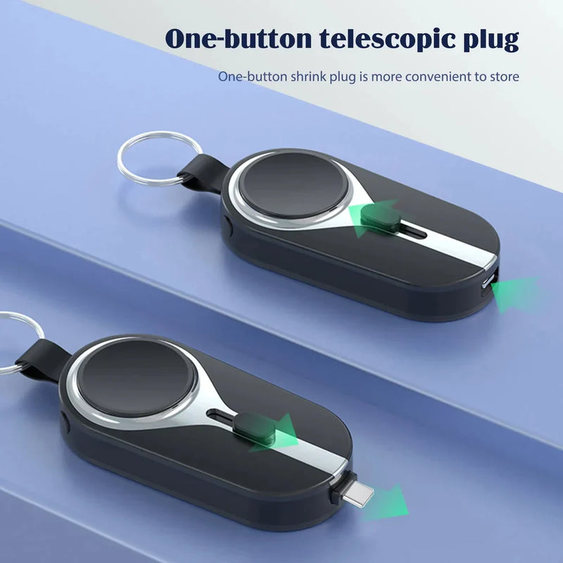 Compacte draadloze oplaadclip - Handige & draagbare stroomvoorziening