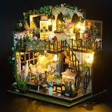 DIY Miniatuur Kas-Huis met Verlichting – Handgemaakte 3D Puzzel voor Creatieve Decoratie
