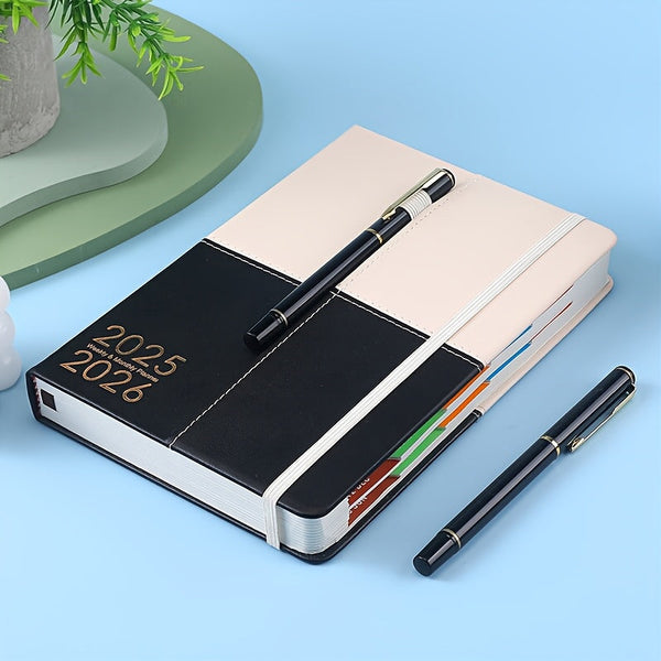 Dikke zakelijke planner 2025 | Agenda | Dagplanner met tijdschema en 365 pagina’s